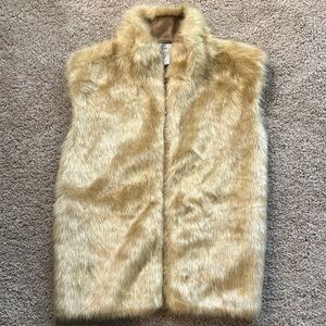 KIKIT Tan Faux Fur Vest